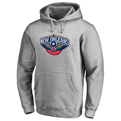 NBA - New Orleans Pelicans Primary Logo Pullover Hoodie - Heather Gray