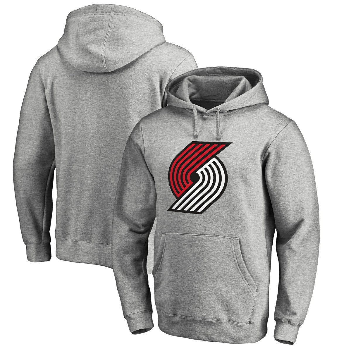 NBA - Portland Trail Blazers Primary Logo Pullover Hoodie - Heather Gray
