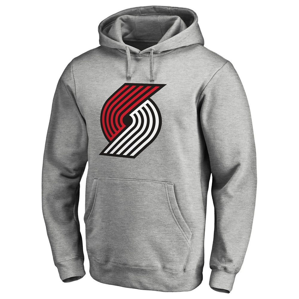 NBA - Portland Trail Blazers Primary Logo Pullover Hoodie - Heather Gray