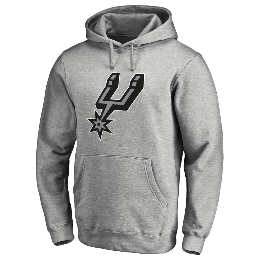 NBA - San Antonio Spurs Primary Logo Pullover Hoodie - Heather Gray
