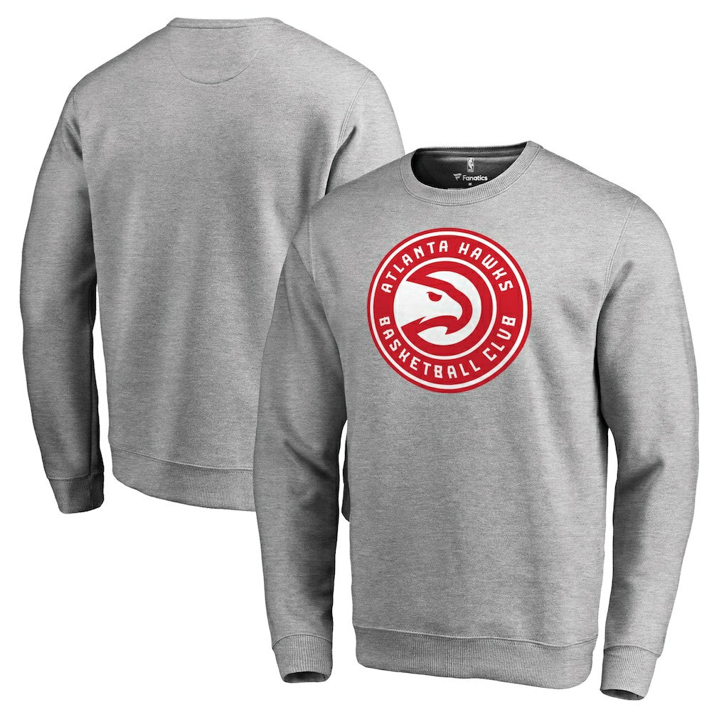 NBA - Atlanta Hawks Primary Logo Sweatshirt - Heathered Gray