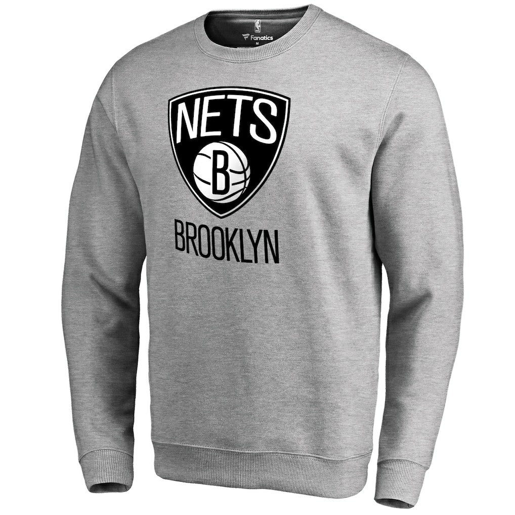 NBA - Brooklyn Nets Primary Logo Sweatshirt - Heathered Gray
