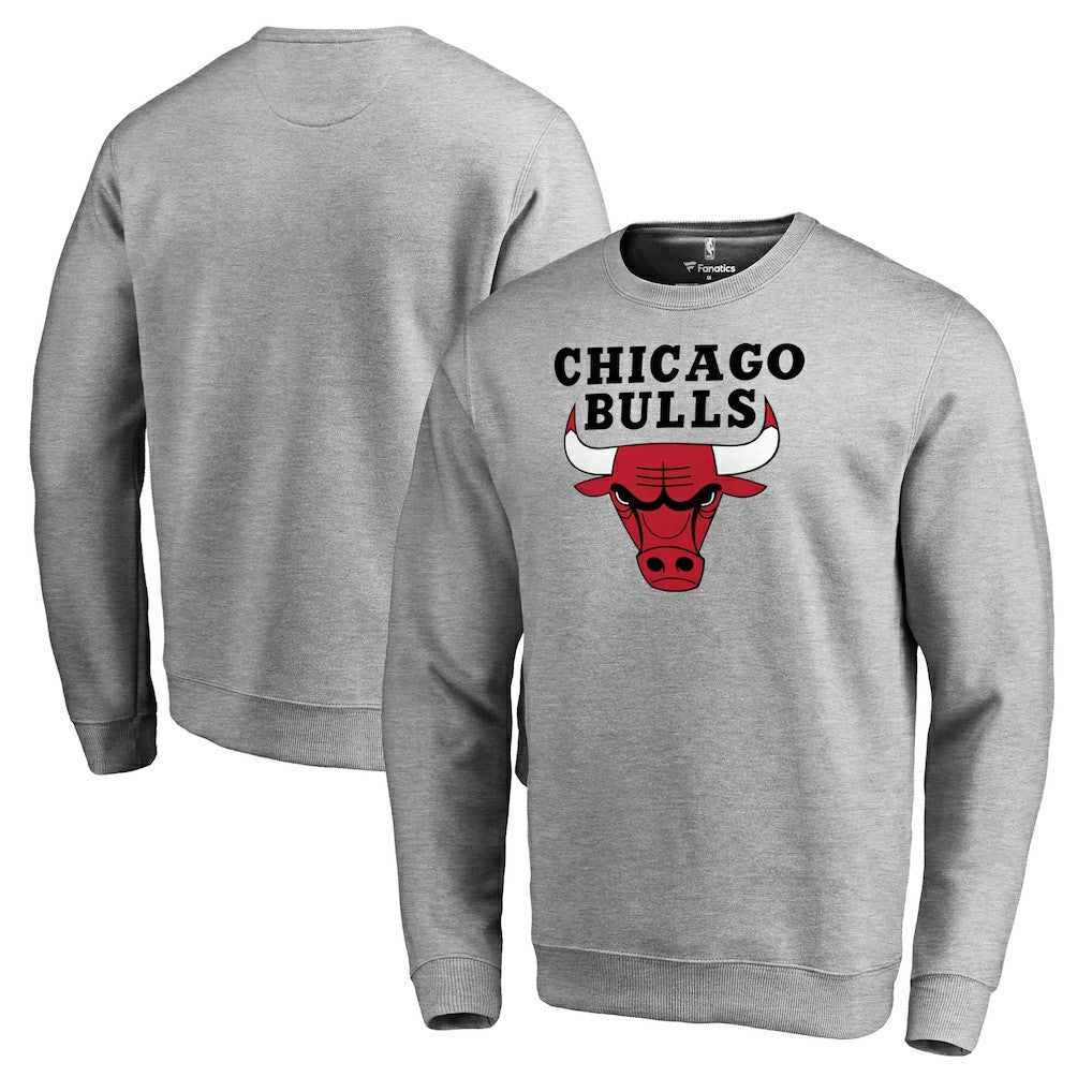 NBA - Chicago Bulls Primary Logo Sweatshirt - Heathered Gray