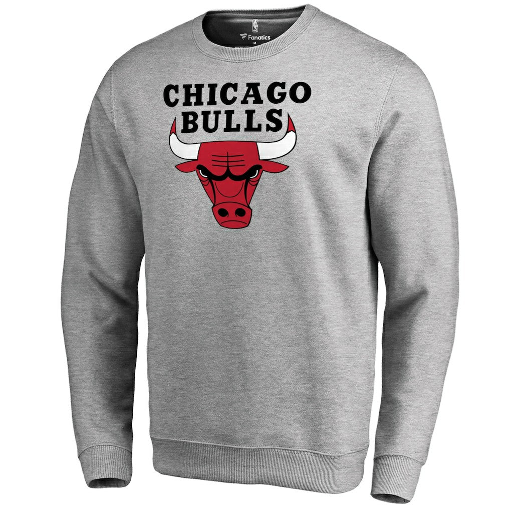 NBA - Chicago Bulls Primary Logo Sweatshirt - Heathered Gray
