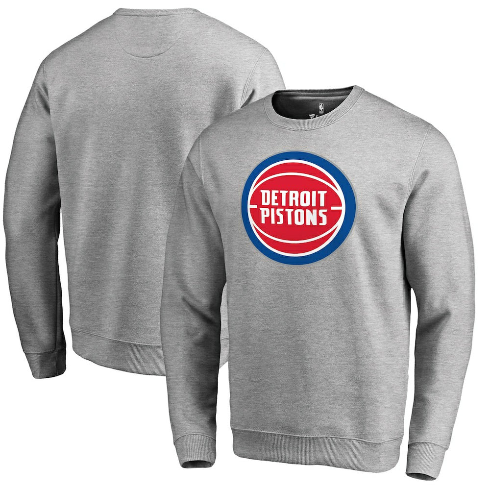 NBA - Detroit Pistons Primary Logo Sweatshirt - Heathered Gray