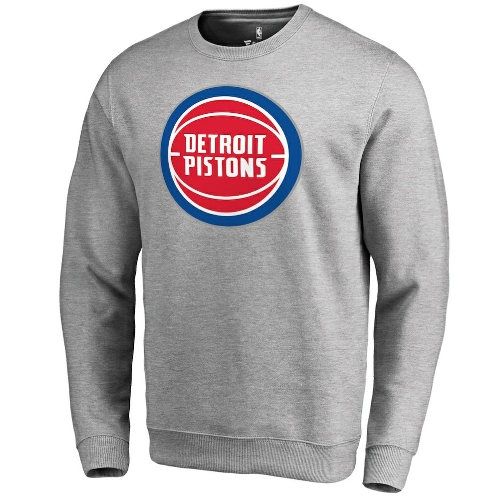 NBA - Detroit Pistons Primary Logo Sweatshirt - Heathered Gray
