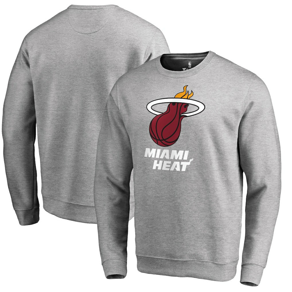 NBA - Miami Heat Primary Logo Sweatshirt - Heathered Gray