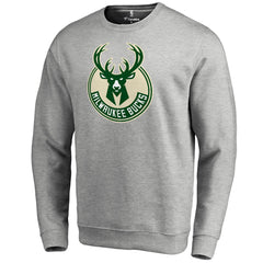 NBA - Milwaukee Bucks Primary Logo Sweatshirt - Heathered Gray