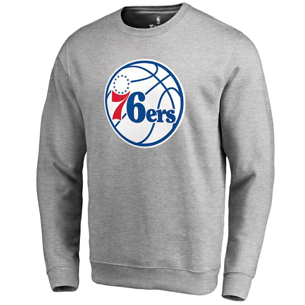 NBA - Philadelphia 76ers Primary Logo Sweatshirt - Heathered Gray