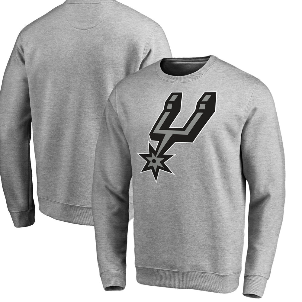 NBA - San Antonio Spurs Primary Logo Sweatshirt - Heathered Gray