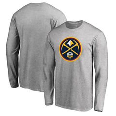 NBA - Denver Nuggets Primary Logo Long Sleeve T-Shirt - Heather Gray
