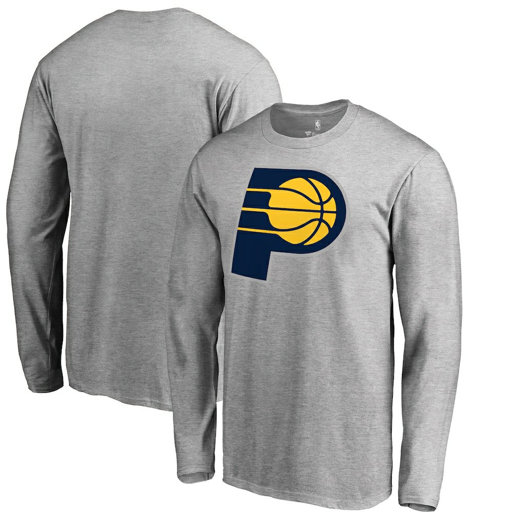 NBA - Indiana Pacers Primary Logo Long Sleeve T-Shirt - Heather Gray