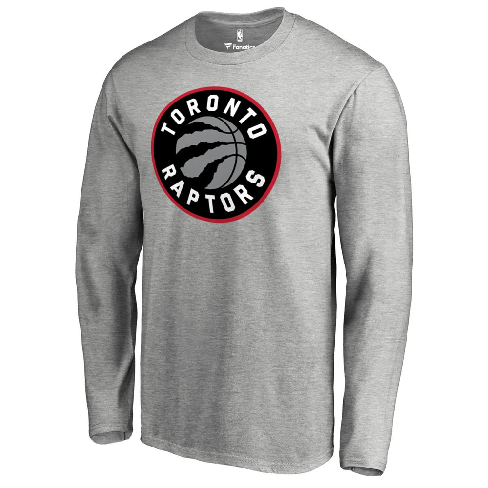 NBA - Toronto Raptors Primary Logo Long Sleeve T-Shirt - Heather Gray