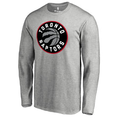 NBA - Toronto Raptors Primary Logo Long Sleeve T-Shirt - Heather Gray