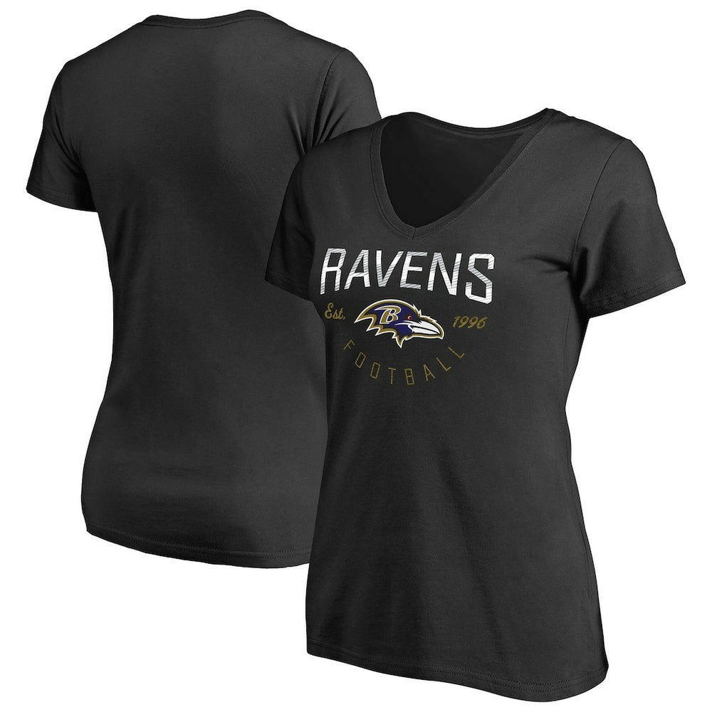 Baltimore Ravens Women's Live For It T-Shirt Black - NFL