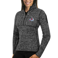 Colorado Avalanche - Antigua Women's Fortune Half-Zip Sweatshirt Charcoal