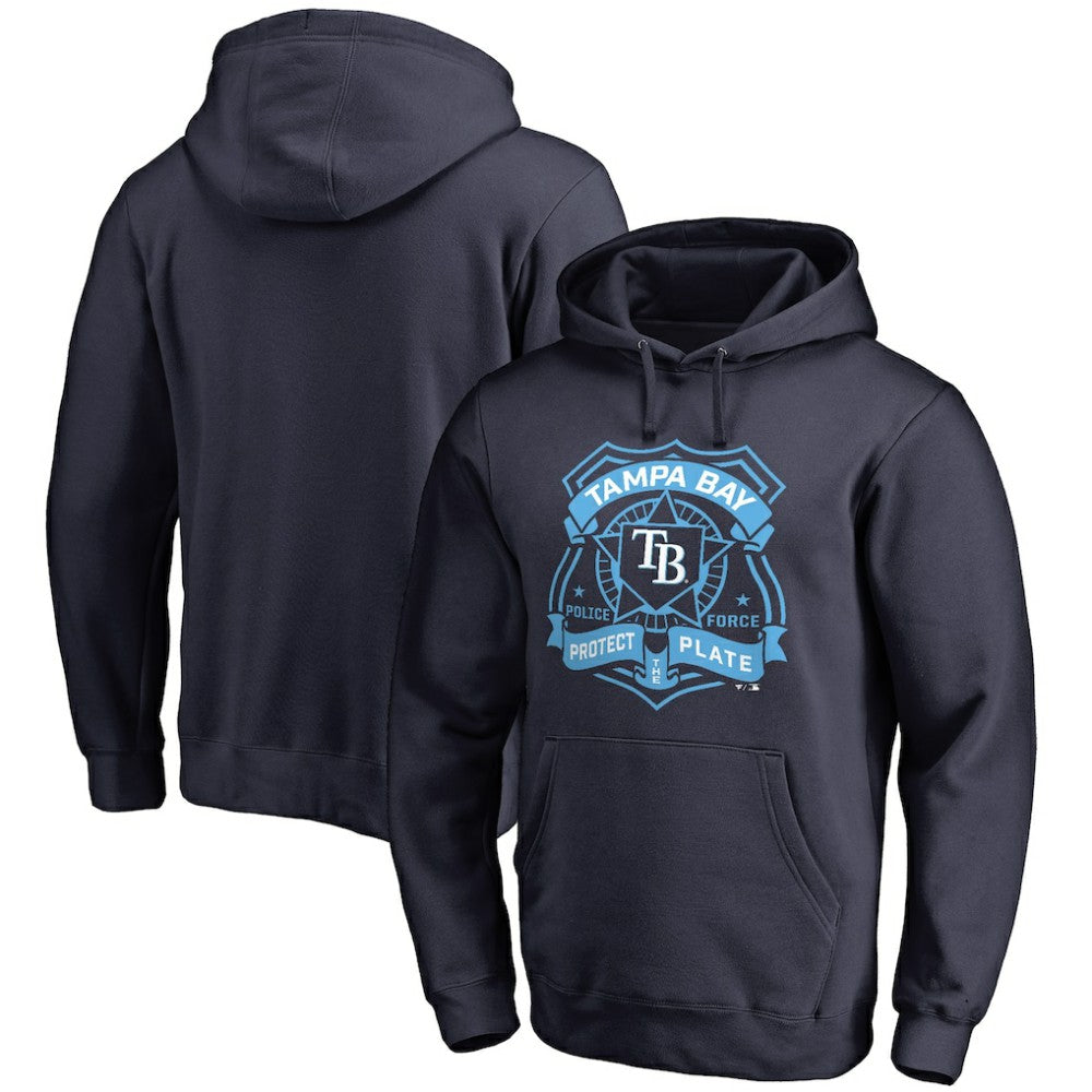 Tampa Bay Rays Police Badge Pullover Hoodie Lifestyle