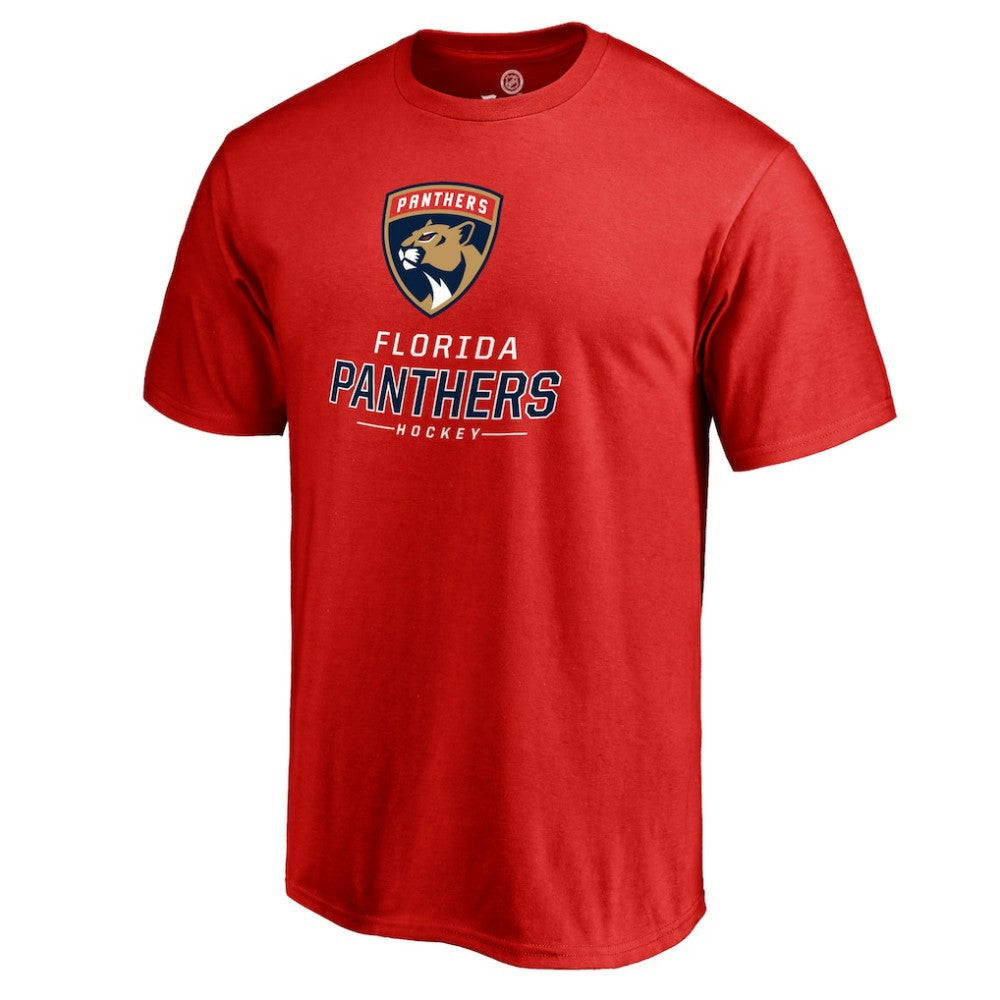 Florida Panthers - Team Lockup T-Shirt Red