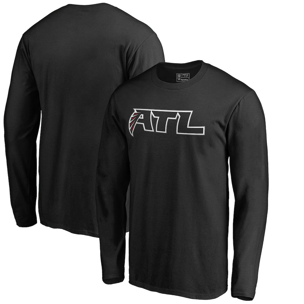 Atlanta Falcons Alternate Logo Long Sleeve T-Shirt Black - NFL