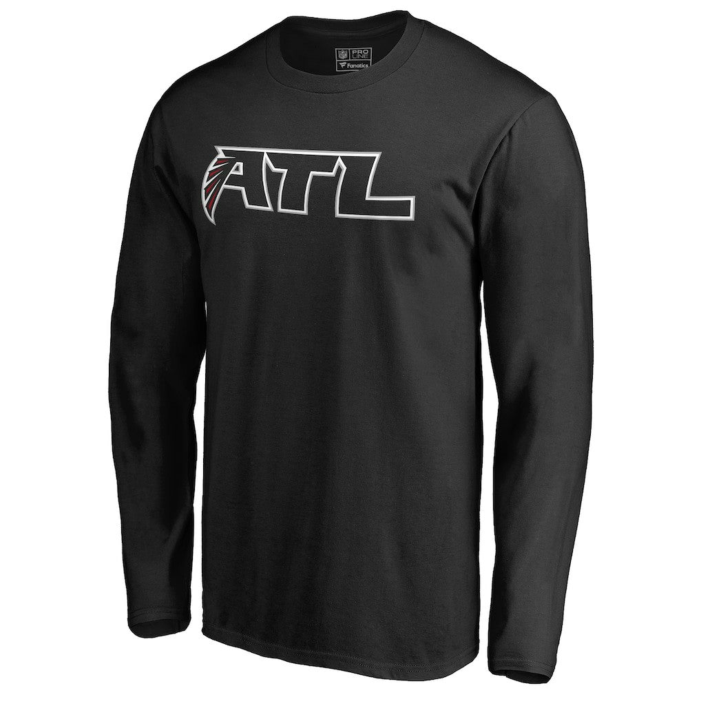 Atlanta Falcons Alternate Logo Long Sleeve T-Shirt Black - NFL