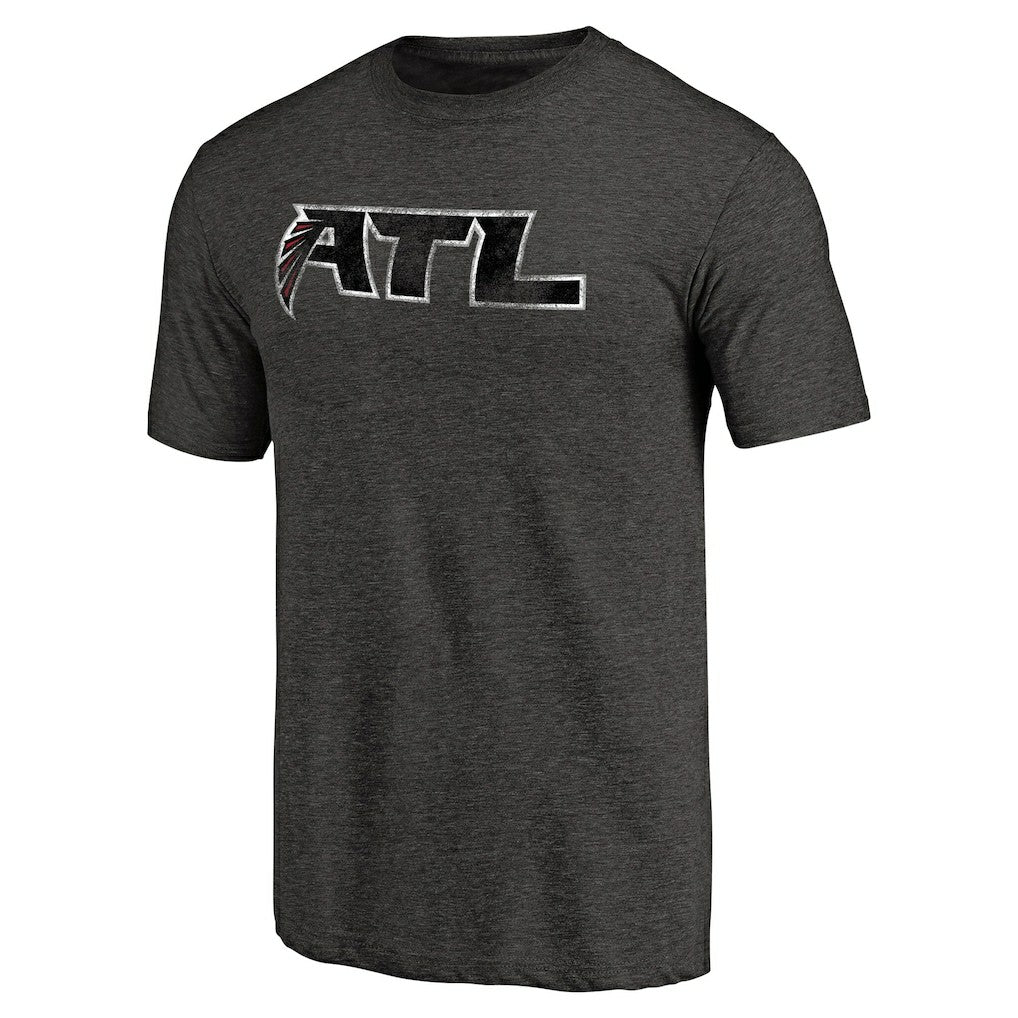Atlanta Falcons Alternate Logo Tri-Blend T-Shirt Black - NFL