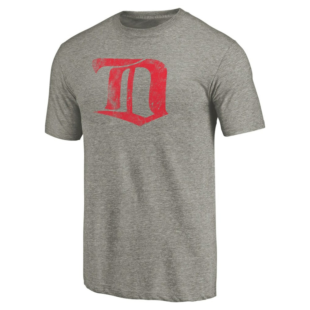 Detroit Red Wings - Throwback Logo 1926-1927 Tri-Blend T-Shirt Ash