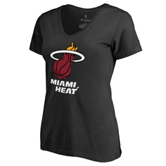 NBA - Goran Dragic Miami Heat Women's Backer V-Neck T-Shirt - Black