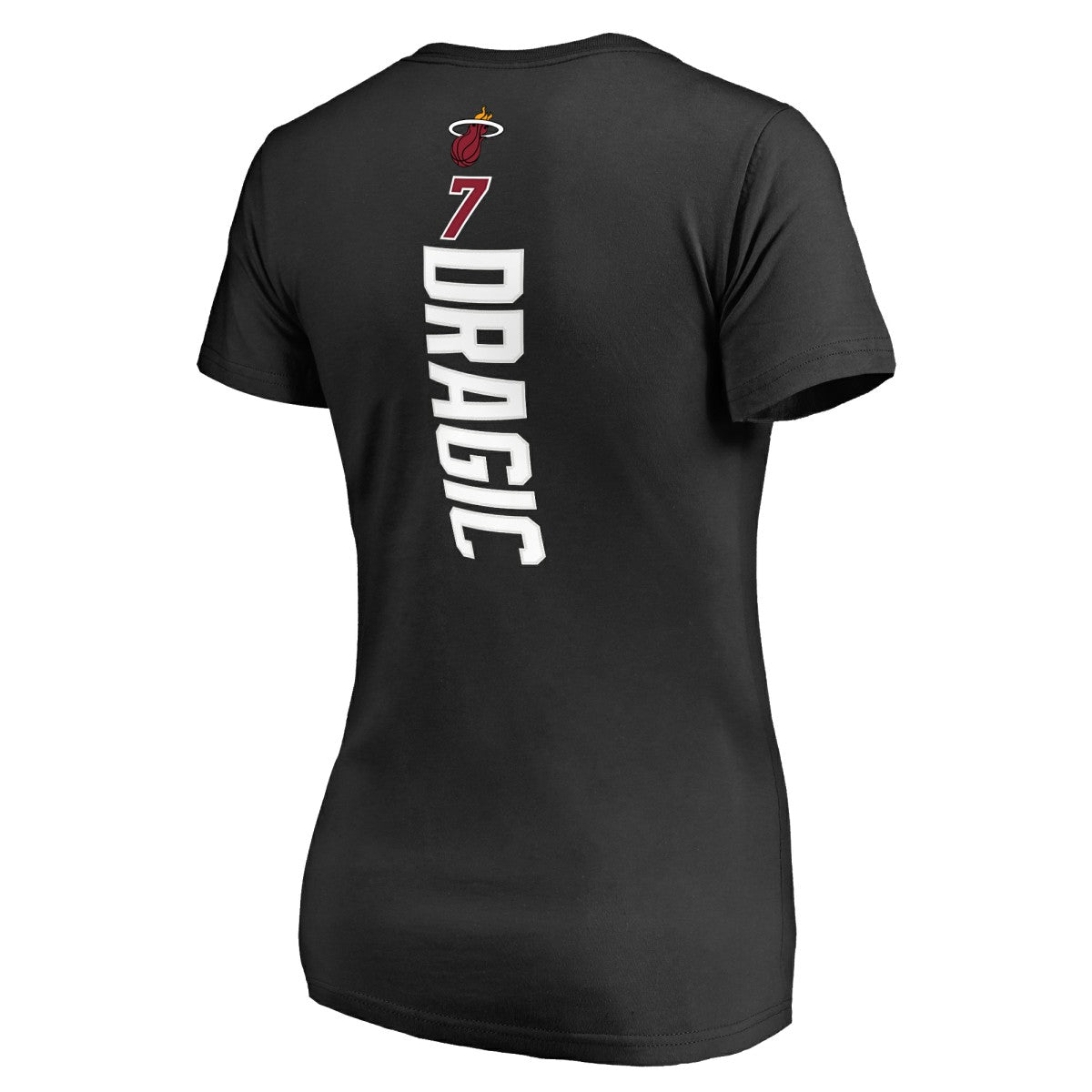 NBA - Goran Dragic Miami Heat Women's Backer V-Neck T-Shirt - Black