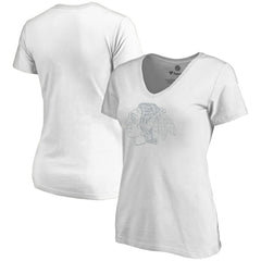 Chicago Blackhawks Women's Whiteout V-Neck T-Shirt White
