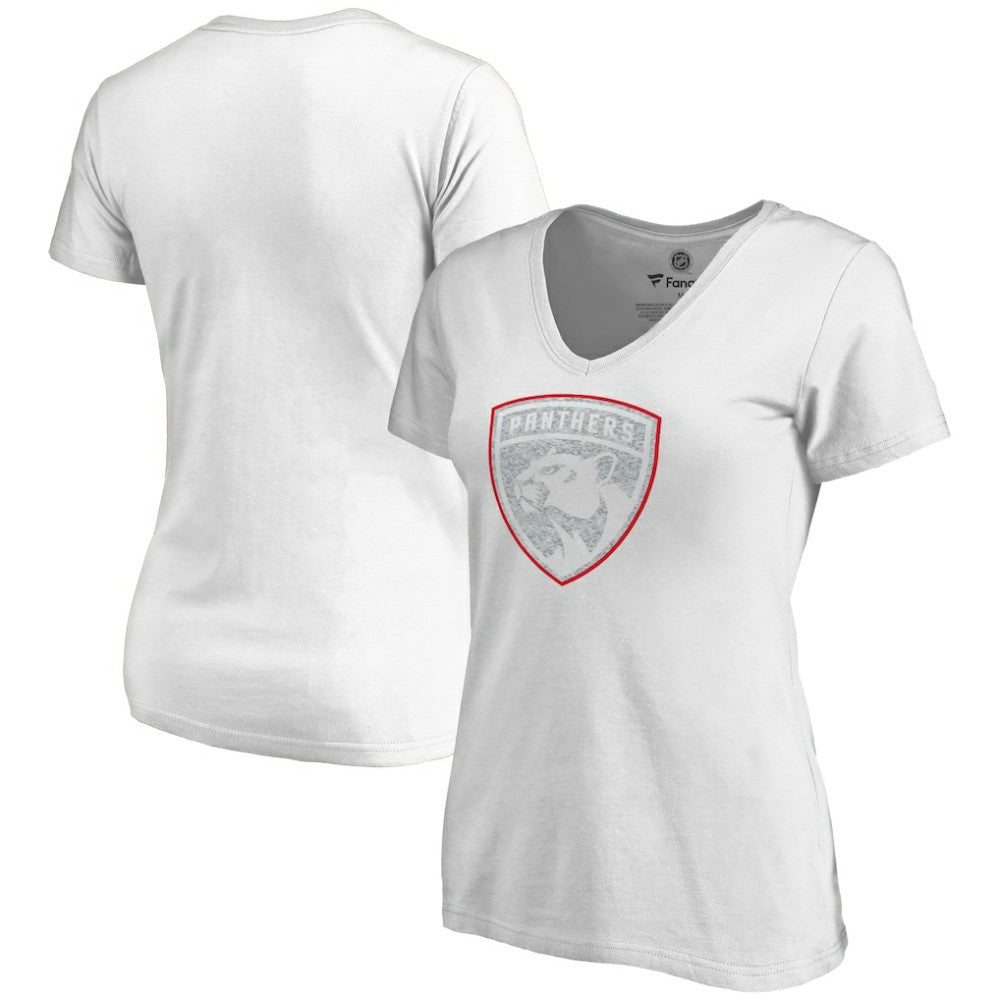 Florida Panthers - Women's Whiteout V-Neck T-Shirt White