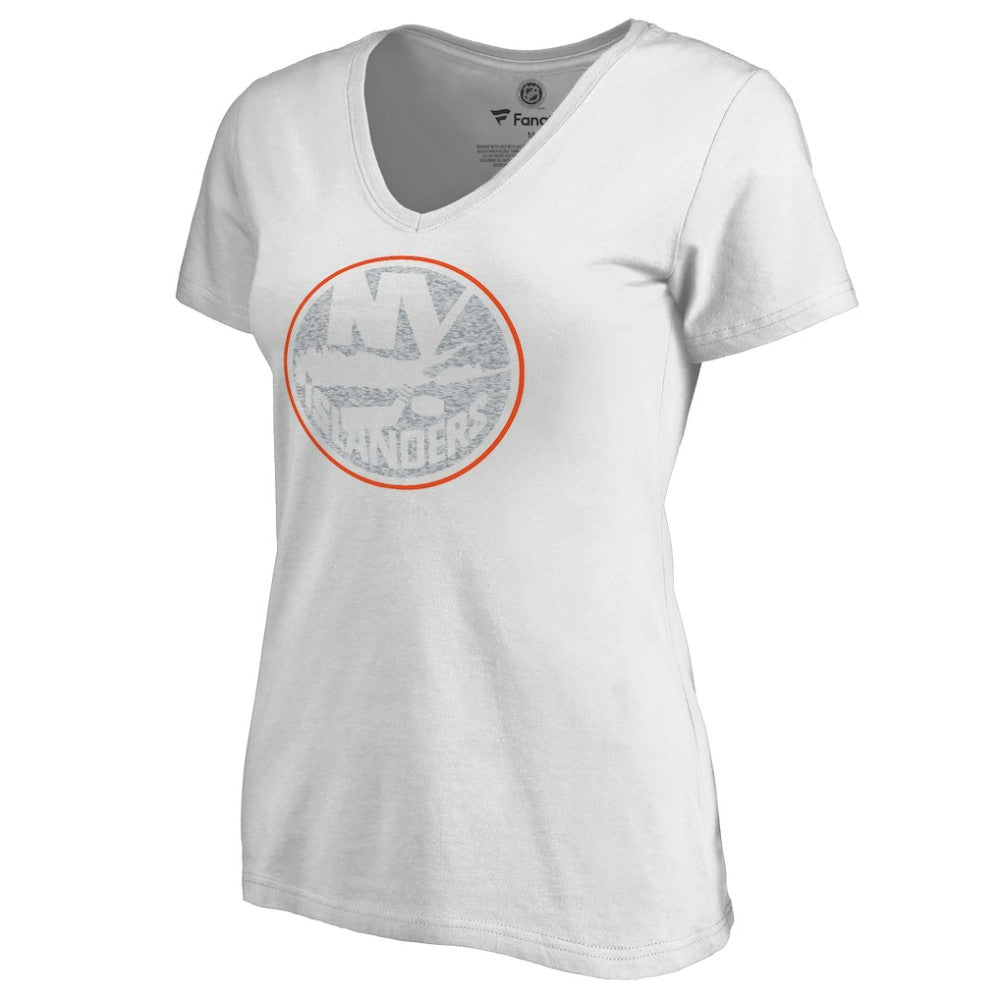 New York Islanders - Women's Whiteout V-Neck T-Shirt White