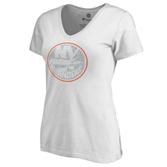 New York Islanders - Women's Whiteout V-Neck T-Shirt White