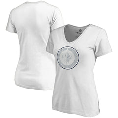 Winnipeg Jets - Women's Whiteout V-Neck T-Shirt White