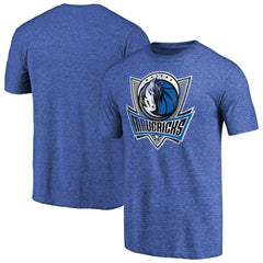NBA - Dallas Mavericks Distressed Team Logo Tri-Blend T-Shirt - Heather Royal