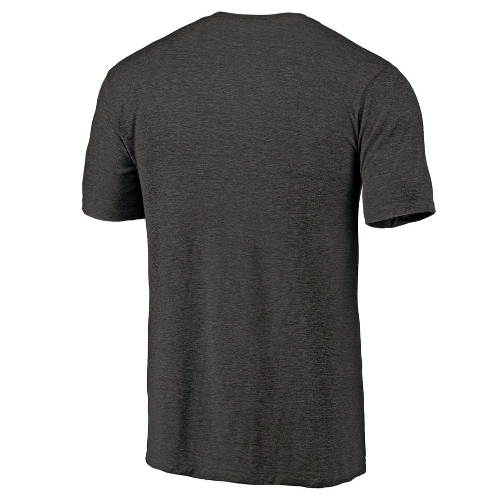 NBA - Portland Trail Blazers Distressed Team Logo Tri-Blend T-Shirt - Heather Black