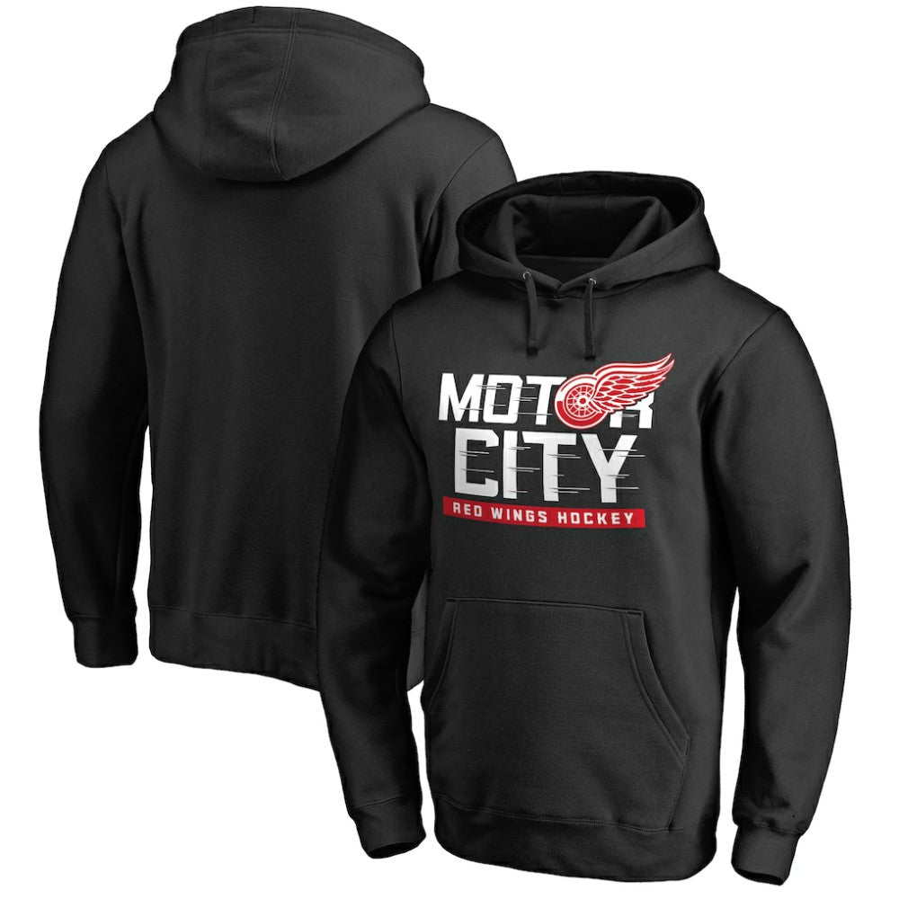 Detroit Red Wings - Hometown Collection Motor City Pullover Hoodie Black