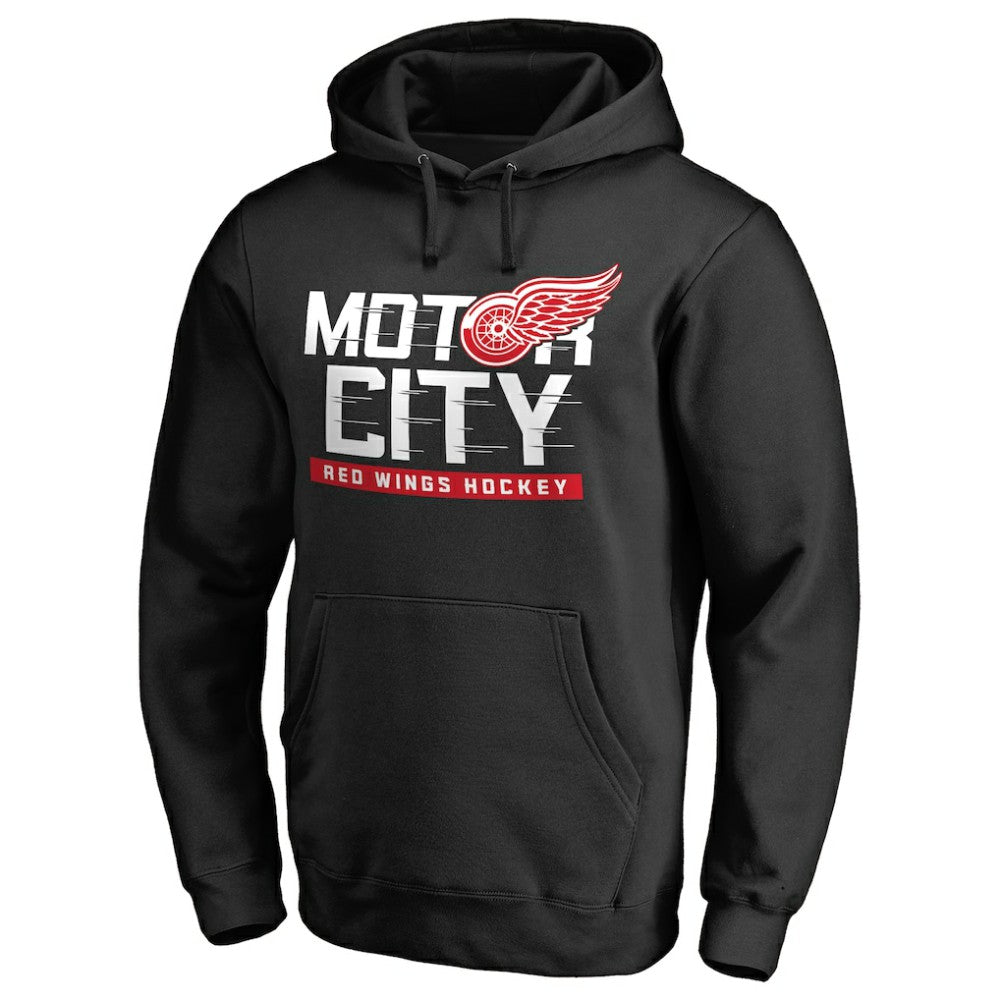 Detroit Red Wings - Hometown Collection Motor City Pullover Hoodie Black