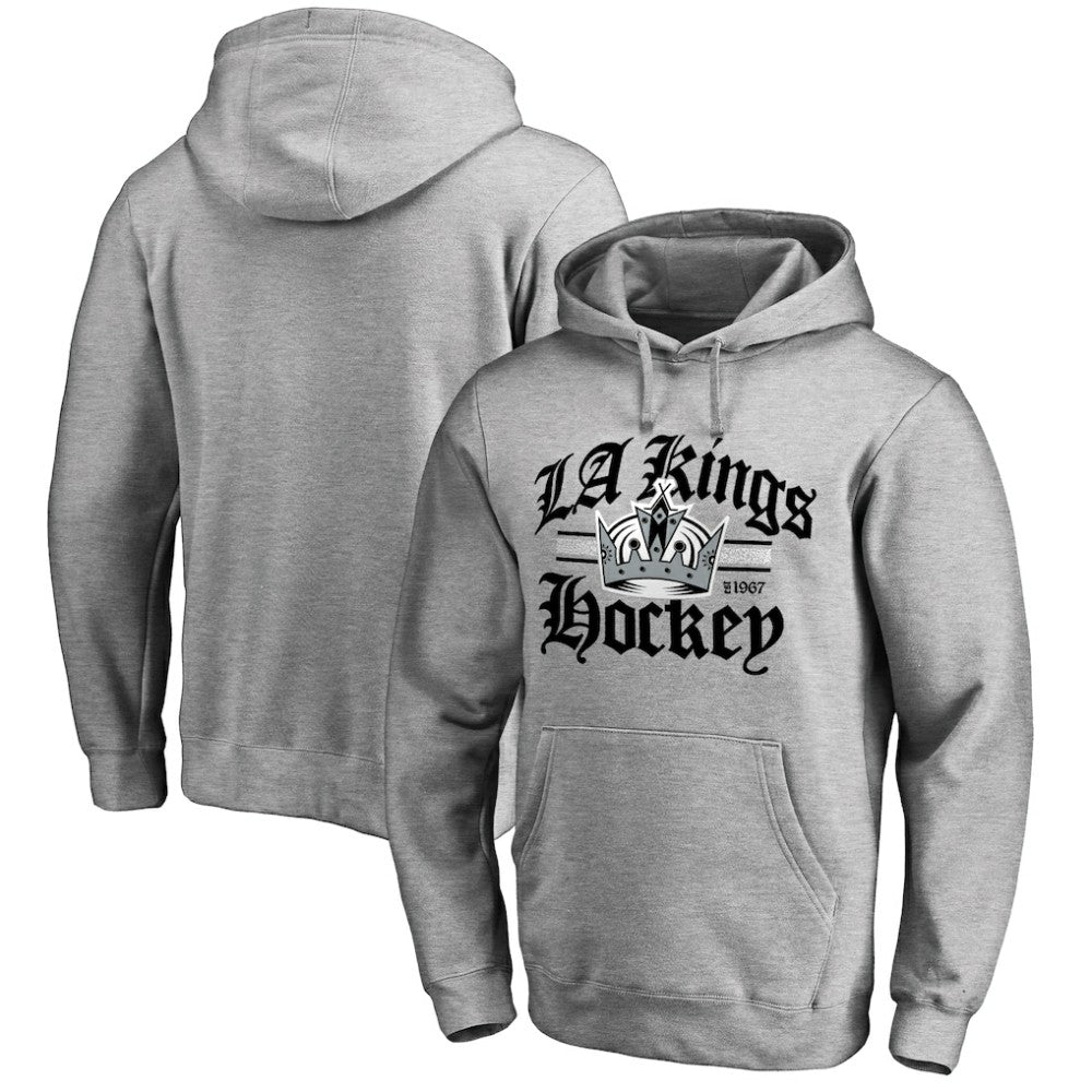Los Angeles Kings - Hometown Collection The Crown Pullover Hoodie Ash