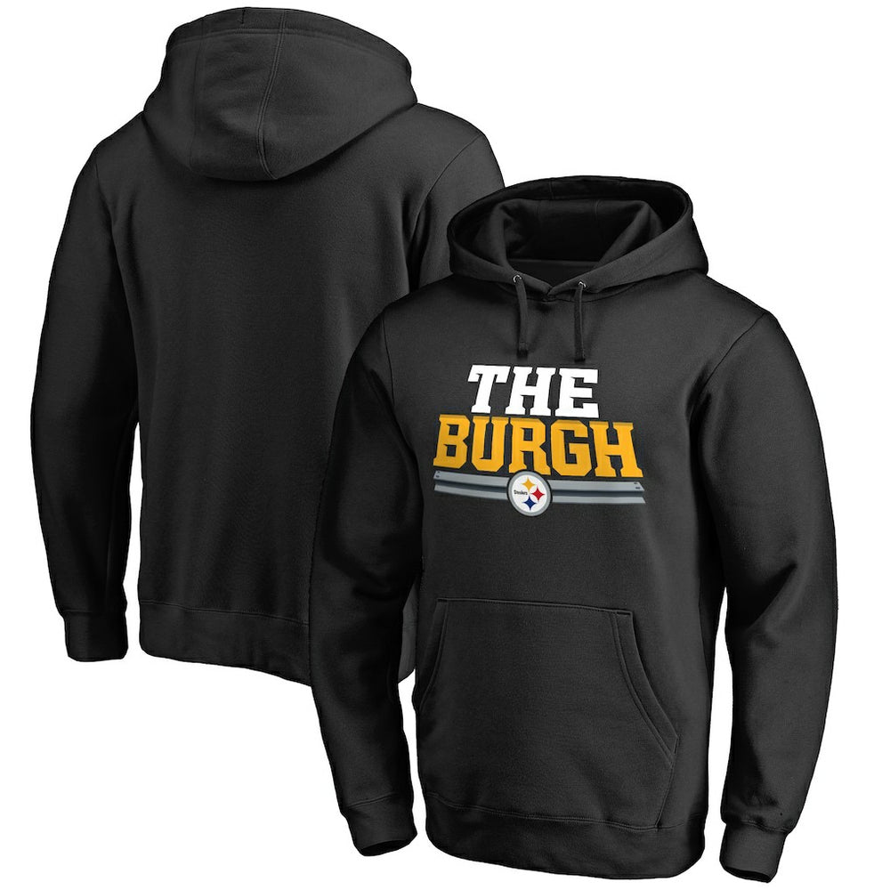 Pittsburgh Steelers Hometown Collection The Burgh Pullover Hoodie Black - NFL