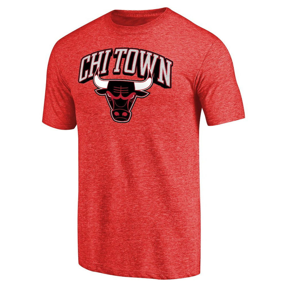 NBA - Chicago Bulls Hometown Collection Chi Town Tri-Blend T-Shirt - Red