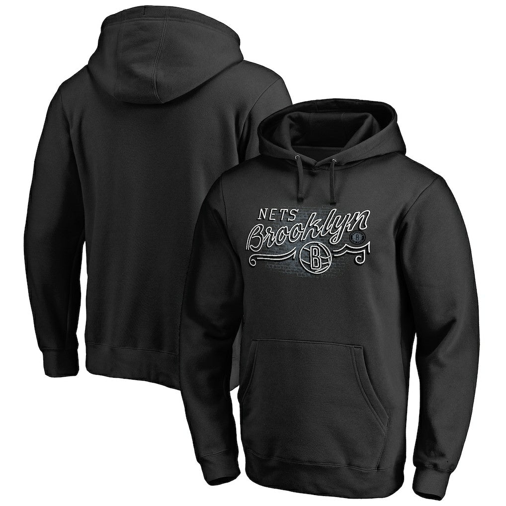 NBA - Brooklyn Nets Hometown Collection Neon Lights Pullover Hoodie - Black