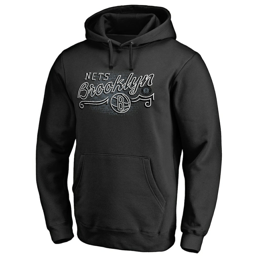 NBA - Brooklyn Nets Hometown Collection Neon Lights Pullover Hoodie - Black