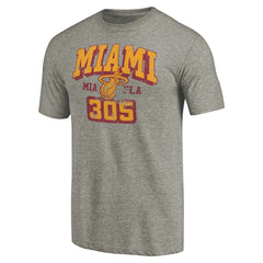 NBA - Miami Heat Hometown Collection 305 Tri-Blend T-Shirt - Gray