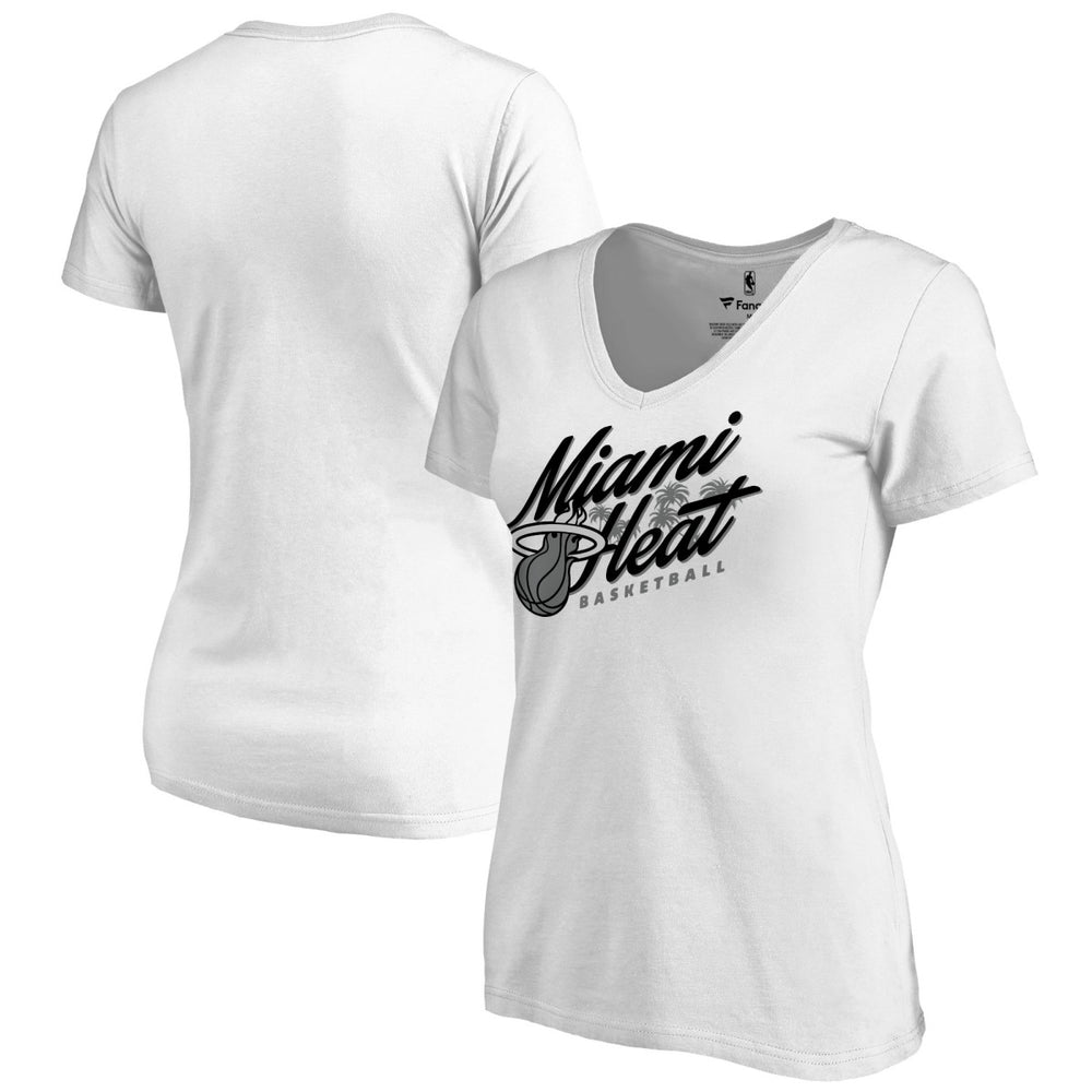 NBA - Miami Heat Women's Hometown Collection Miami Beach T-Shirt - White