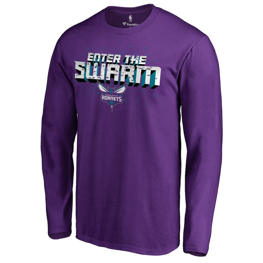 NBA - Charlotte Hornets Hometown Collection The Swarm Long Sleeve T-Shirt - Purple