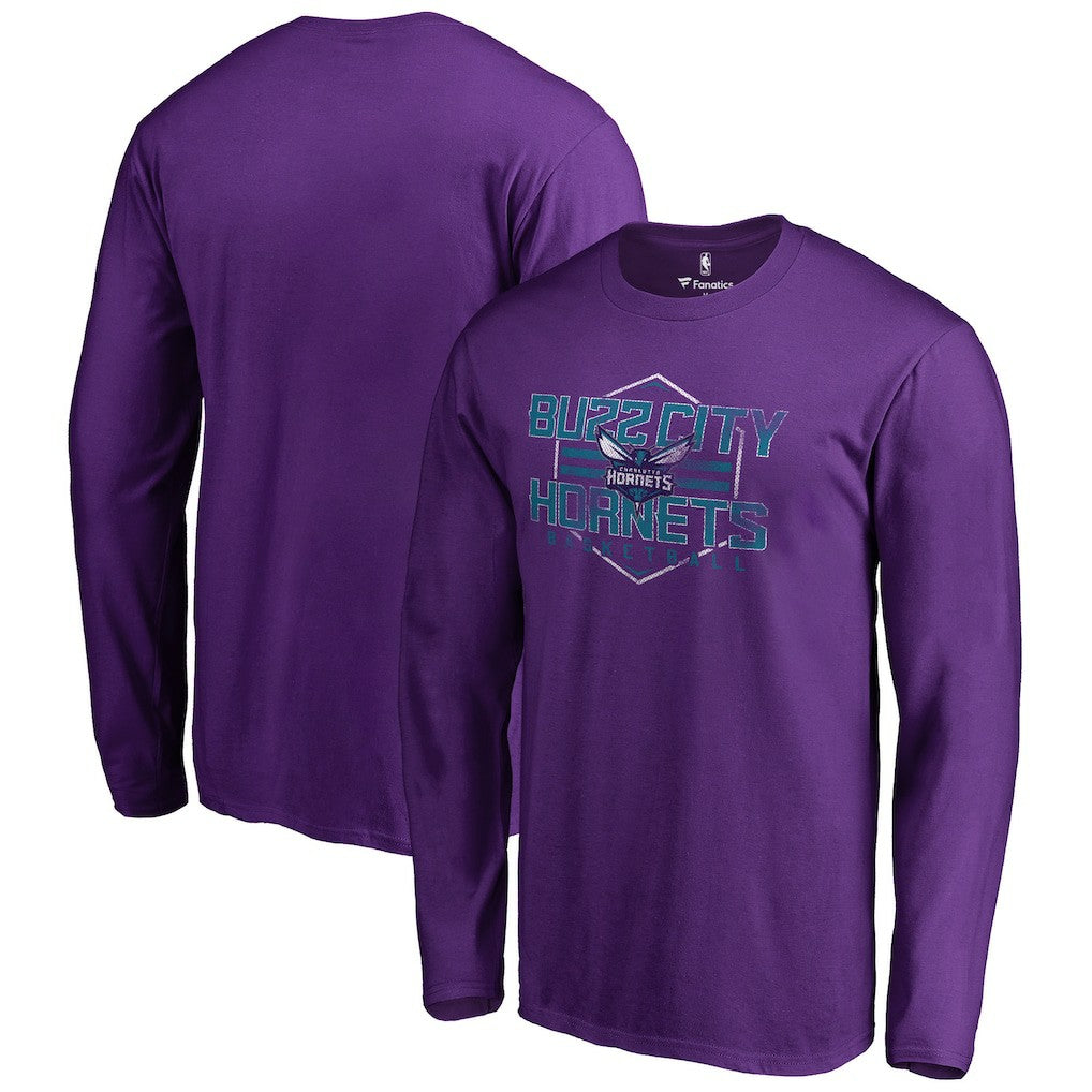 NBA - Charlotte Hornets Hometown Collection The Nest Long Sleeve T-Shirt - Purple