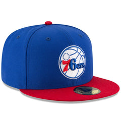 New Era - Philadelphia 76ers Team Color 2Tone 59FIFTY Fitted Hat - Royal/Red