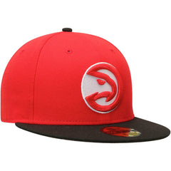 New Era - Atlanta Hawks Team Color 2Tone 59FIFTY Fitted Hat - Red/Black