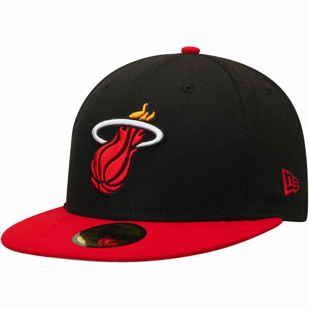 New Era - Miami Heat Team Color 2Tone 59FIFTY Fitted Hat - Black/Red