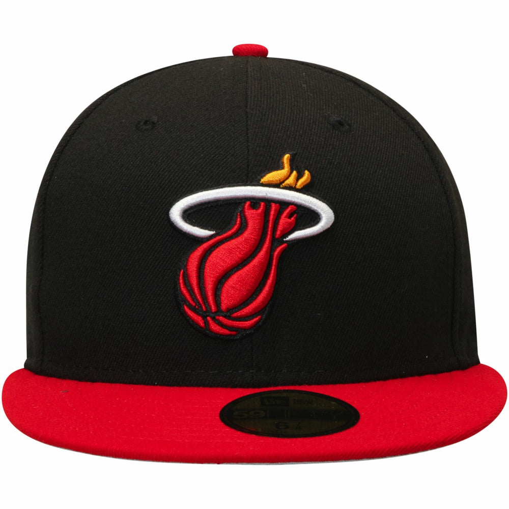 New Era - Miami Heat Team Color 2Tone 59FIFTY Fitted Hat - Black/Red